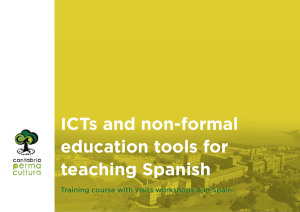 ICTs and non-formal education tools for teaching Spanish