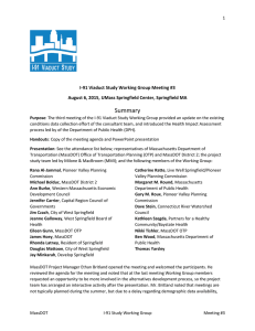 Summary I-91 Viaduct Study Working Group Meeting #3