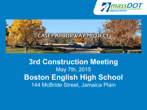 3rd Construction Meeting Boston English High School