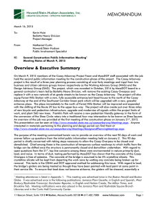 MEMORANDUM Howard/Stein-Hudson Associates, Inc.