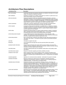 Architecture Flow Descriptions