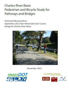 Charles River Basin Pedestrian and Bicycle Study for Pathways and Bridges