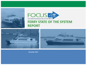 FERRY STATE OF THE SYSTEM REPORT 1 November 2015