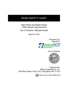 ROAD SAFETY AUDIT  High Street and Maple Street Traffic Signal Improvements