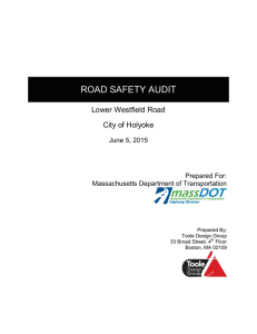 ROAD SAFETY AUDIT  Lower Westfield Road City of Holyoke