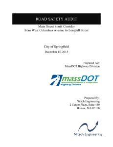 ROAD SAFETY AUDIT Main Street South Corridor