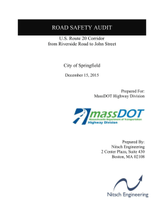 ROAD SAFETY AUDIT U.S. Route 20 Corridor City of Springfield