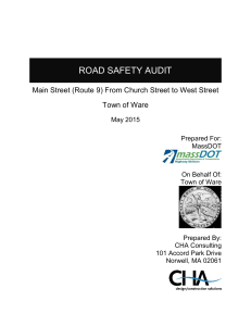 ROAD SAFETY AUDIT Town of Ware