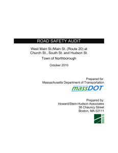 ROAD SAFETY AUDIT  West Main St./Main St. (Route 20) at