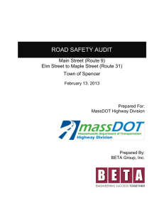 ROAD SAFETY AUDIT Main Street (Route 9)