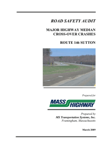 ROAD SAFETY AUDIT MAJOR HIGHWAY MEDIAN CROSS-OVER CRASHES