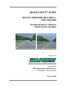 ROAD SAFETY AUDIT ROUTE 3 BEDFORD-BILLERICA- CHELMSFORD