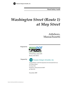 Washington Street (Route 1) at May Street Attleboro, Massachusetts