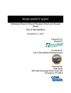 ROAD SAFETY AUDIT Hathaway Road at Mount Pleasant Street and Nauset Street