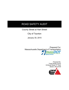 ROAD SAFETY AUDIT  County Street at Hart Street City of Taunton