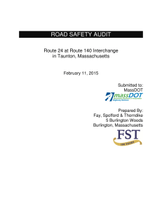 ROAD  SAFETY  AUDIT  in  Taunton,  Massachusetts