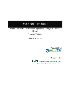 ROAD SAFETY AUDIT  State Road at Look Street/Edgartown-Vineyard Haven Road