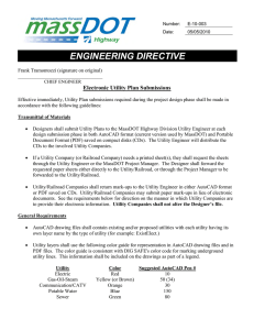 ENGINEERING DIRECTIVE Electronic Utility Plan Submissions