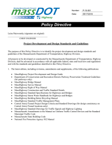 Policy Directive Project Development and Design Standards and Guidelines