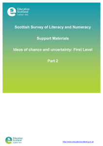 Scottish Survey of Literacy and Numeracy Support Materials