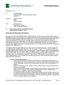 MEMORANDUM Howard/Stein-Hudson Associates, Inc.