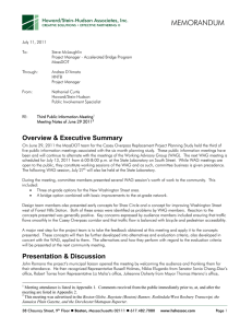 MEMORANDUM Howard/Stein-Hudson Associates, Inc.