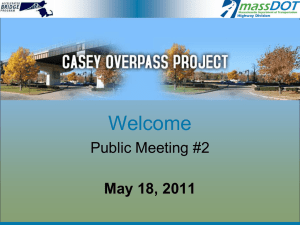 Welcome Public Meeting #2 May 18, 2011