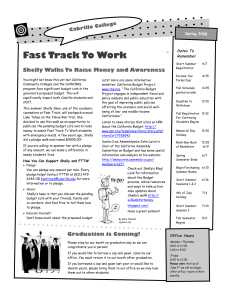 Fast Track To Work Dates To Remember