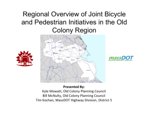 Regional Overview of Joint Bicycle and Pedestrian Initiatives in the Old