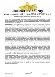 – Security JDiBrief Visual Inspection with X-rays: