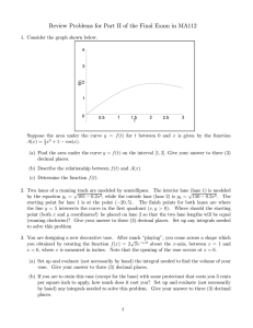 Review Problems for Part II of the Final Exam in...