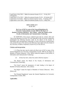 Legal Notice 194 of 2013 – Malta Government Gazette 19,111 –... Amended by: