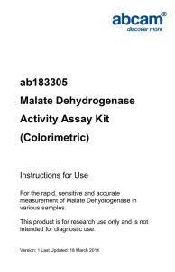 ab183305 Malate Dehydrogenase Activity Assay Kit (Colorimetric)