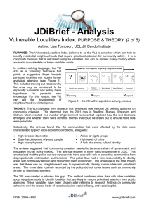 JDiBrief - Analysis Vulnerable Localities Index:  PURPOSE &amp; THEORY (2 of 5)