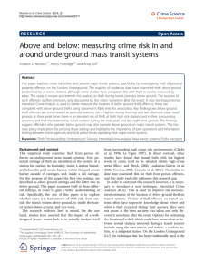 Above and below: measuring crime risk in and Open Access