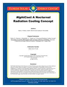 NightCool: A Nocturnal Radiation Cooling Concept