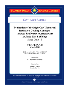 C R NightCool Radiation Cooling Concept: