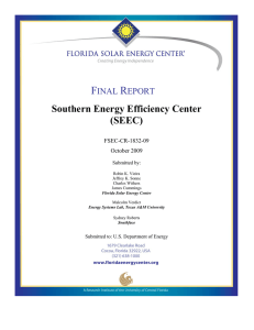 F R  Southern Energy Efficiency Center