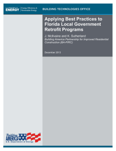 Applying Best Practices to Florida Local Government Retrofit Programs