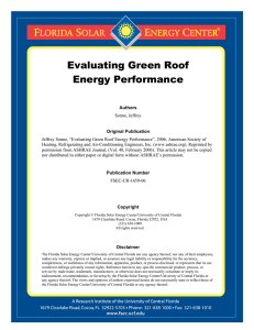 Evaluating Green Roof Energy Performance