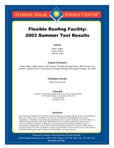 Summer  Flexible Roofing Facility: 2003