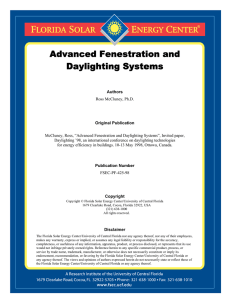 Advanced Fenestration and Daylighting Systems