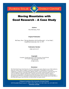 Moving Mountains with Good Research – A Case Study
