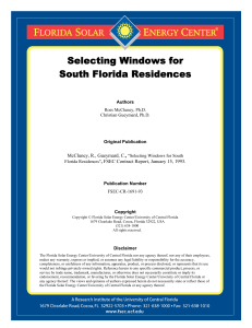 Selecting Windows for South Florida Residences  ,