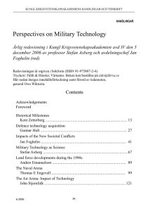Perspectives on Military Technology