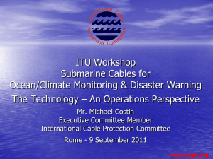 ITU Workshop Submarine Cables for Ocean/Climate Monitoring &amp; Disaster Warning