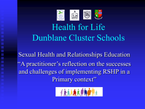 Health for Life Dunblane Cluster Schools