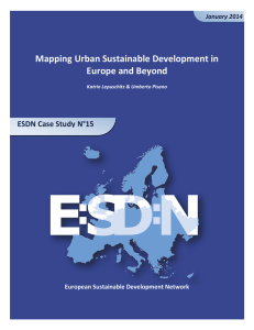 Mapping Urban Sustainable Development in Europe and Beyond  ESDN Case Study N°15
