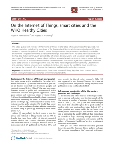 On the Internet of Things, smart cities and the Open Access