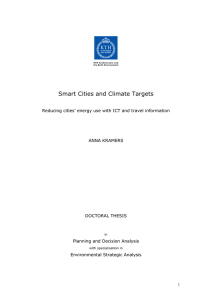 Smart Cities and Climate Targets